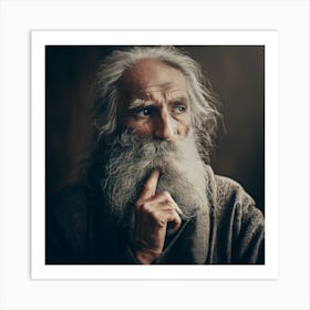 Old Man With Beard Art Print