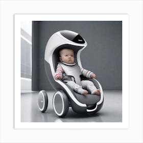 Futuristic Baby Car Art Print