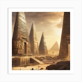 Egyptian City Art Print