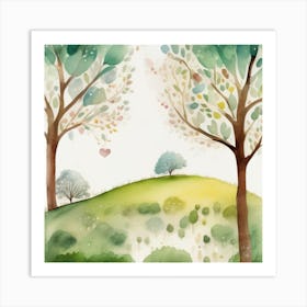 Watercolor Art Art Print