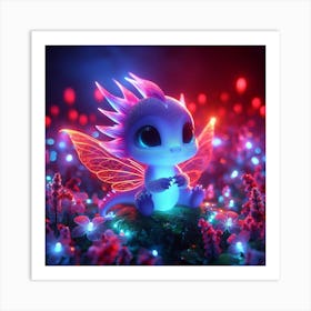 Cute Little Dragon 1 Art Print