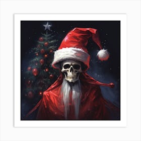 Merry Christmas! Christmas skeleton 18 Art Print