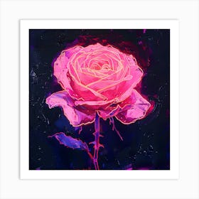 Pink Rose Art Print