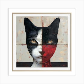 Cat Face Art Print