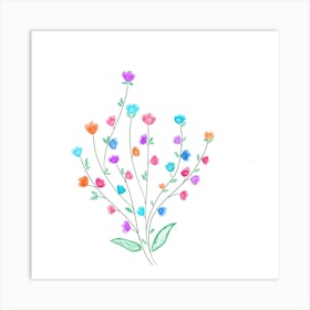 Botanical Flowers Art Print