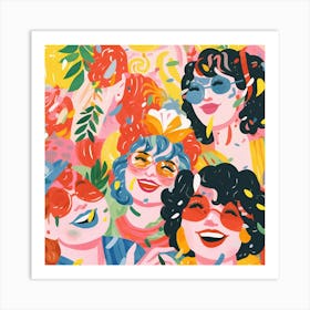 Confetti Girls Art Print