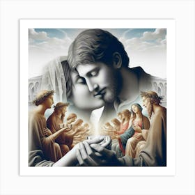 Jesus And His Bride Art Print