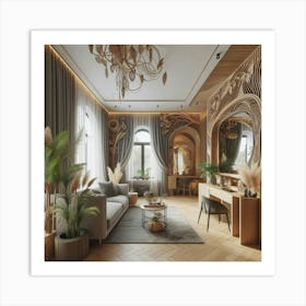 Shabby Chic Living Room Art Print