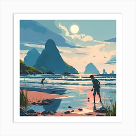 A Beach Art Print