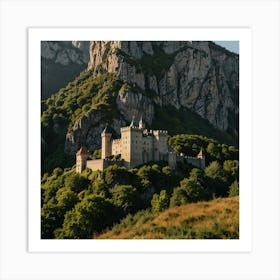 Castle In The Mountains 2 Art Print