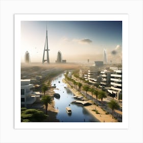 Dubai Cityscape 1 Art Print