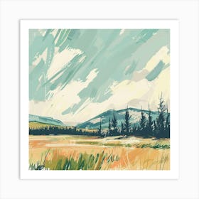 Landscape Painting 5 Art Print