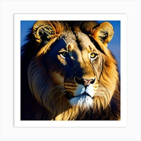 Lion Glare Art Print