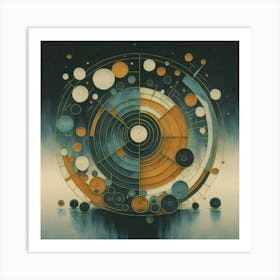 Visually captivating simple geometric artwork, 6 Art Print