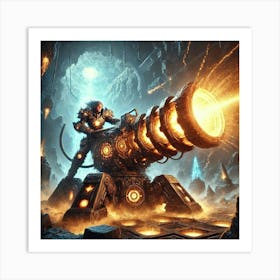 Volka Narys Geo Blast Cannon Art Print