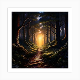 Path In The Woods 4 Art Print