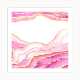 Sparkling Pink Agate Texture 11 1 Art Print