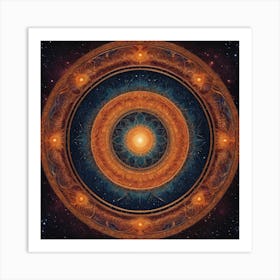 Spiral Mandala Art Print