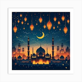 Ramadan Background Art Print