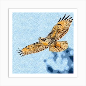 Flying Eagle Art Print