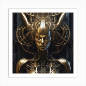 Futuristic Woman 27 Art Print