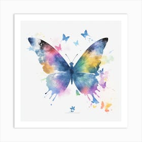 Watercolor Butterfly Art Print