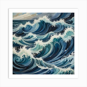 Ocean Waves 27 Art Print