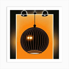 Birdcage Lamp Art Print