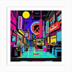 Neon City Art Print