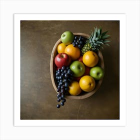 Fruit In A Bowl Art Print