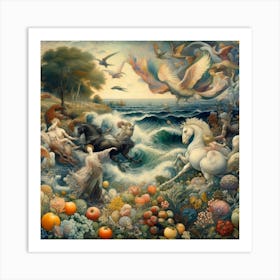 Genesis Of The Gods Art Print