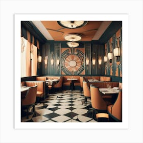 Deco Dining Room 6 Art Print