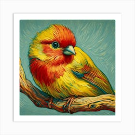 Bird On A Branch Art Print