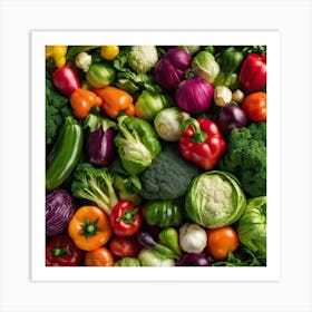 Colorful Vegetables 3 Art Print