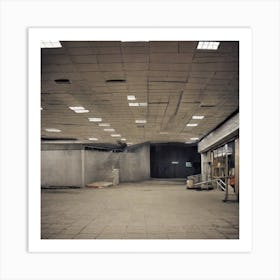 Empty Shopping Mall Art Print