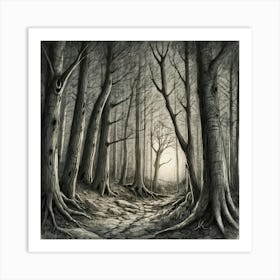 Dark Forest 1 Art Print