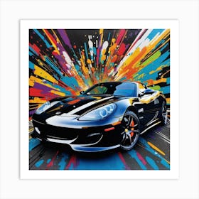 Sports Car Painting 3 Art Print