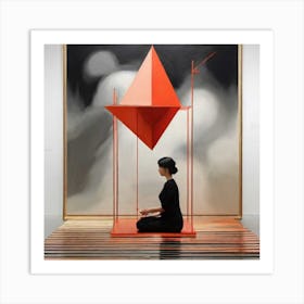 Woman Meditating Art Print