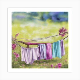 Laundry Day Art Print Laundry Basket 5 Art Print