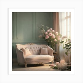 Room With Flowers Art Print