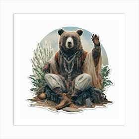 Bear In The Woods Art Print