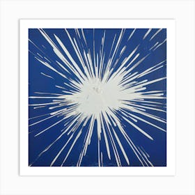 'Blue Burst' Art Print