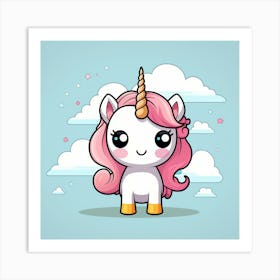 Cute Unicorn 361 Art Print