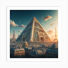 Pyramid Of Paris Art Print