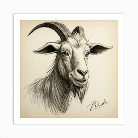 Goat Head 28 Art Print