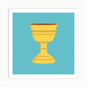 Chalice Flat Design Icon Art Print