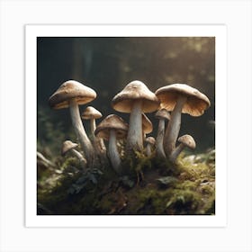 Mushroom Forest 13 Art Print