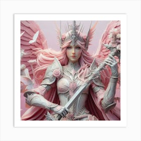 Angel Of The Sky 2 Art Print