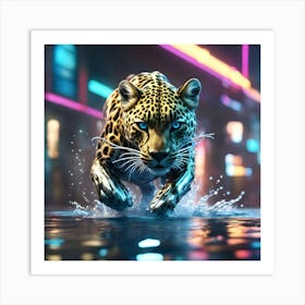 Leopard In The City Art Print