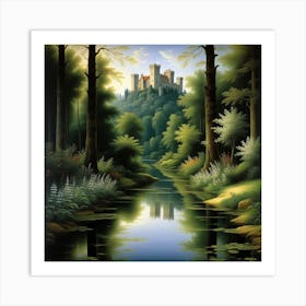 Castle In The Forest 3 Art Print